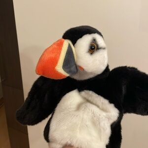 The Puppet Company stuffed puffin hand puppet
